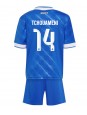 Billige Real Madrid Aurelien Tchouameni #14 Tredjedraktsett Barn 2025-26 Kortermet (+ Korte bukser)